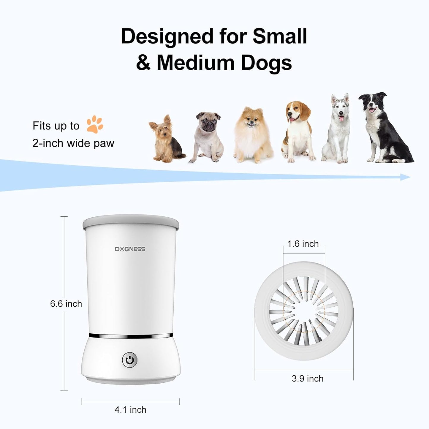 Automatic Paw Cleaner For Small to Medium Dogs